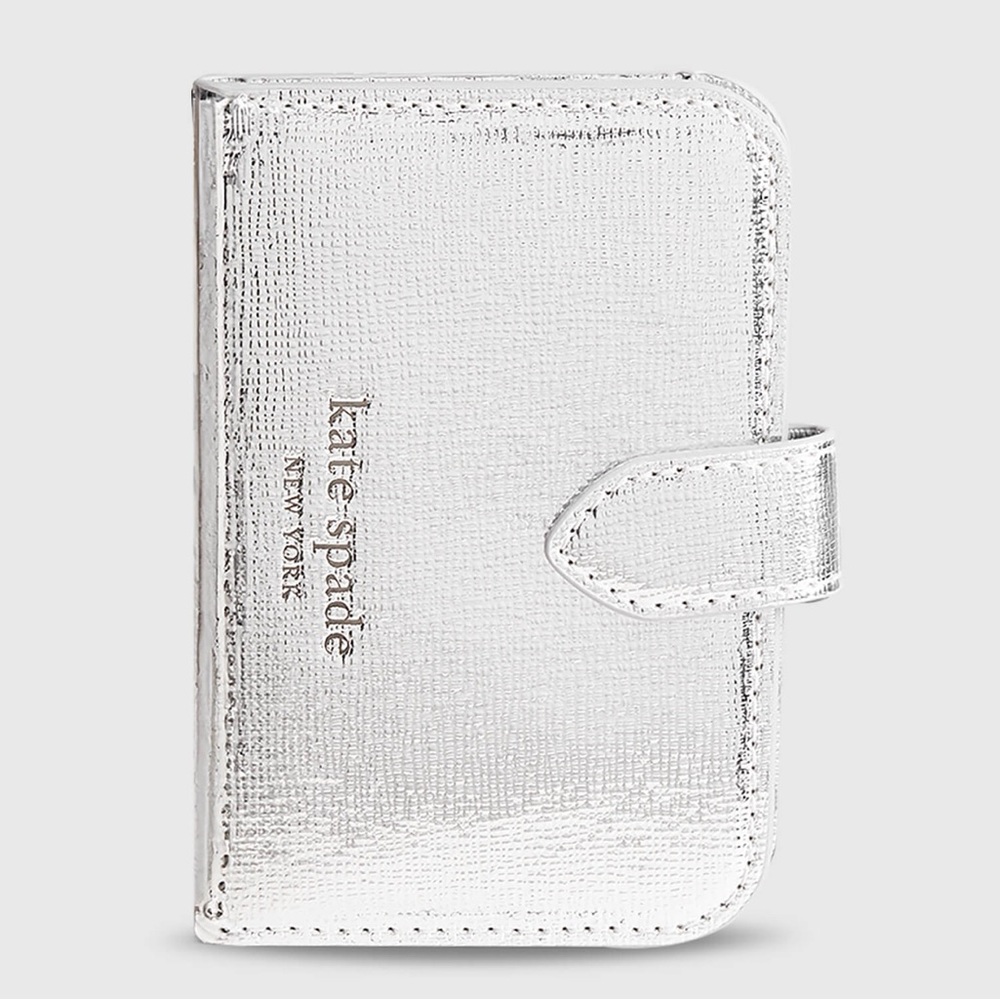 Kate Spade New York | Morgan MagSafe Wallet | Metallic Silver